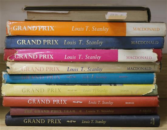 Ten Grand Prix related books by Louis Stanley